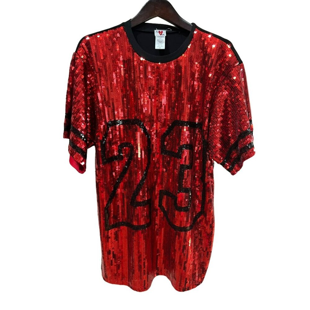 NWT Michael Jordan Vibrant Sequin Game Day Dress Size Small/Medium